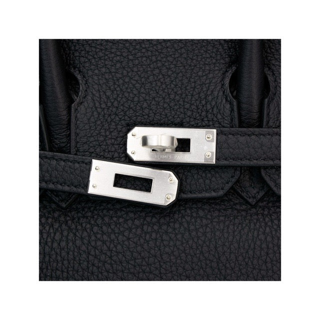 エルメス バーキン25 ブラック トゴ マットシルバー金具 HERMES BIRKIN 25 BLACK TOGO BRUSHED SILVER HARDWARE