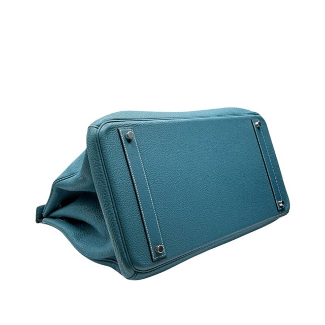 エルメス バーキン40 ブルージーン トゴ シルバー金具 HERMES BIRKIN 40 BLEU JEAN TOGO SILVER HARDWARE【中古】