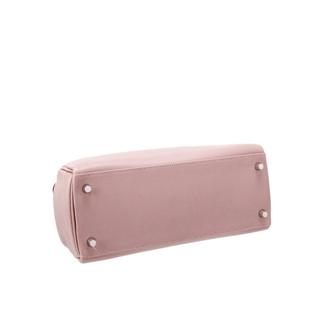 HERMES KELLY 28 RETOURNE GLYCINE EVERCOLOR SILVER HARDWARE