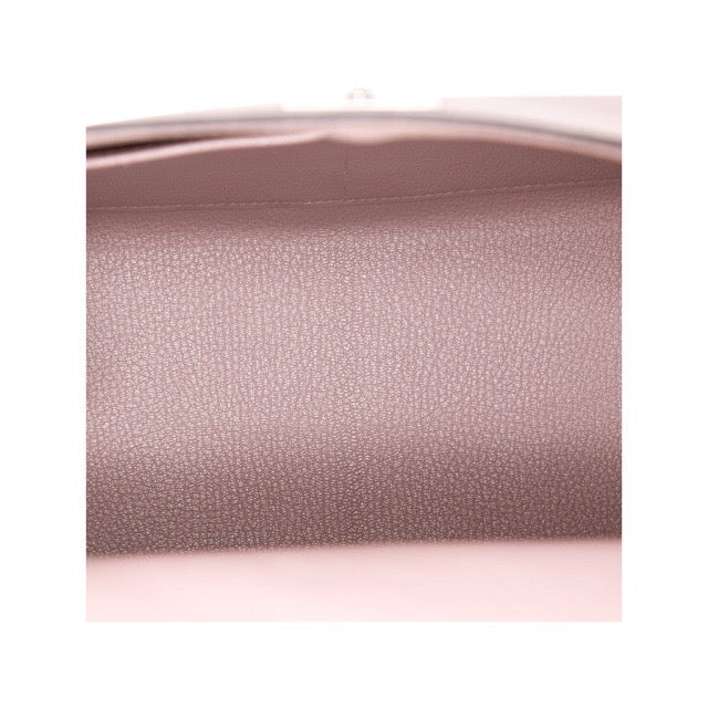 HERMES KELLY 28 RETOURNE GLYCINE EVERCOLOR SILVER HARDWARE