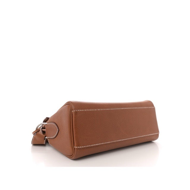 エルメス ケリー メッセンジャー PM ショルダーバッグ フォーブ バレニアフォーブル シルバー金具 メンズ HERMES KELLY MESSENGER PM FAUVE BARENIA FAUBOURG SILVER HARDWARE【中古】
