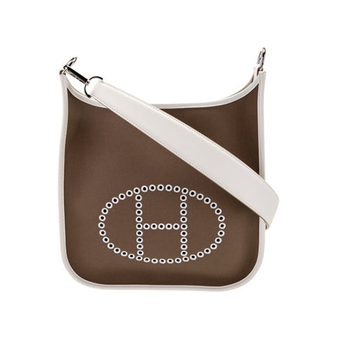 エルメス バレッタ 色褪せ エブリンPM エトゥープ/シルバー金具  