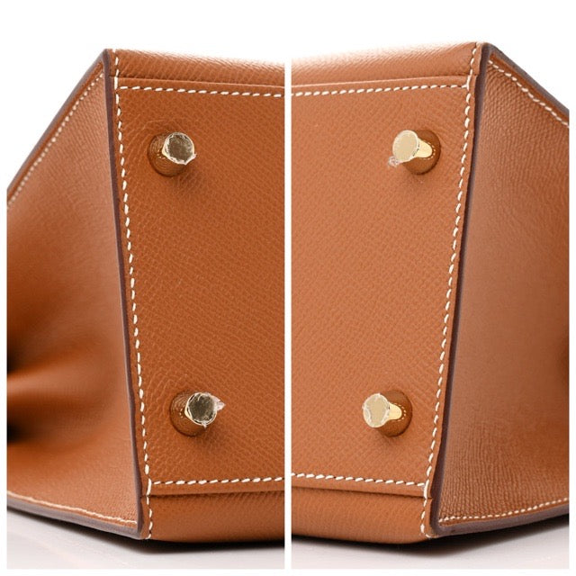 HERMES KELLY 32 SELLIER GOLD EPSOM GOLD HARDWARE