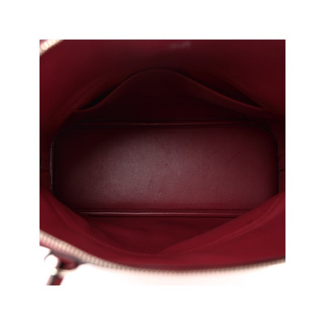 エルメス ボリード31 ルビー トリヨンクレマンス シルバー金具 HERMES BOLIDE 31 RUBIS TAURILLON CLEMENCE SILVER HARDWARE【中古】