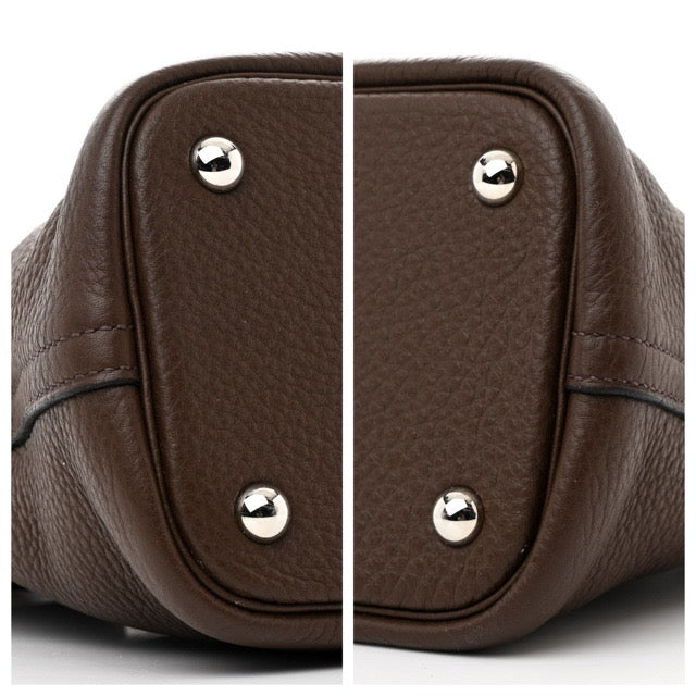 エルメス ボリード31 ショコラ トリヨンクレマンス シルバー金具 HERMES BOLIDE 31 CHOCOLATE  TAURILLON CLEMENCE SILVER HARDWARE【中古】