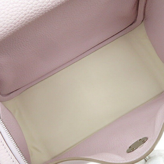 2024 HERMES LINDY 26 VERSO MAUVE PALE NATA TAURILLON CLEMENCE SILVER HARDWARE