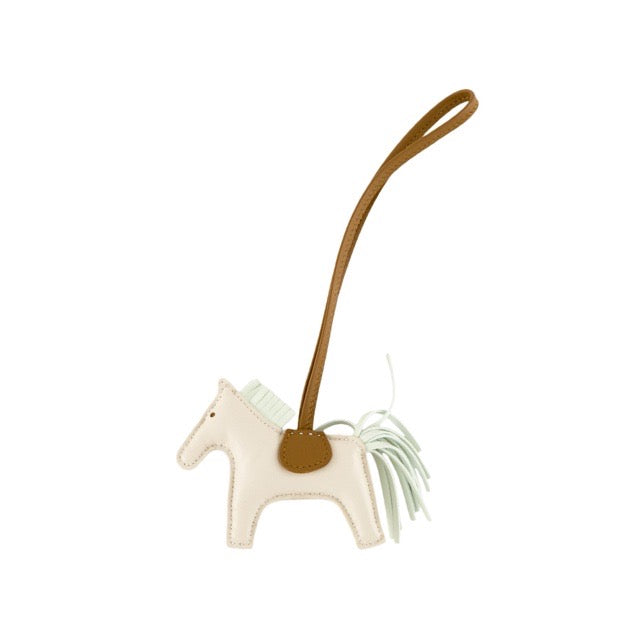 美品✨HERMES エルメス ロデオチャームPM クレxヴェールフィズ×クラフト エルメス ロデオチャームPM クレ ヴェールフィズ クラフト