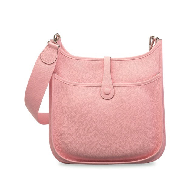 エルメス エヴリン PM Rose Sakura トリヨンクレマンス シルバー金具 HERMES EVELYNE PM ROSE SAKURA TAURILLON CLEMENCE SILVER HARDWARE
