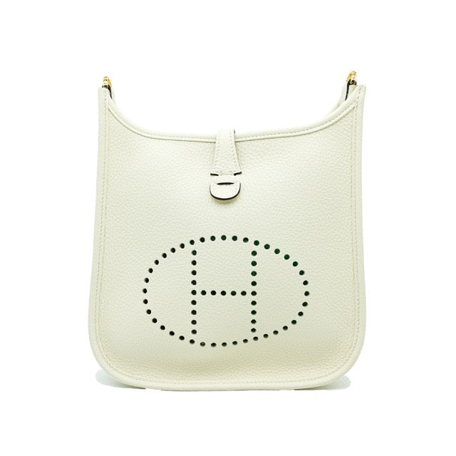 エルメス エヴリン 23 Cream トリヨンクレマンス ゴールド金具 エブリン HERMES EVELYNE 23 CREAM TAURILLON CLEMENCE GOLD HARDWARE
