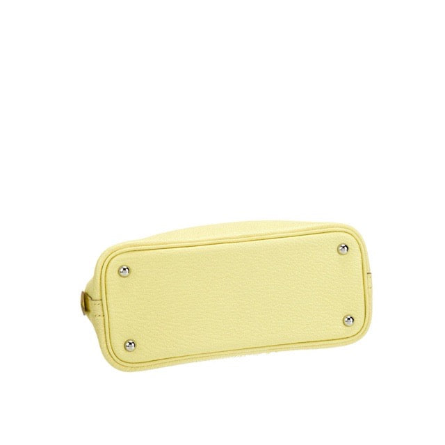 エルメス ミニボリード リモンチェッロ シェーブルミゾール シルバー金具 ボリードミニ HERMES MINI BOLIDE 1923 LIMONCELLO CHEVRE MYSORE SILVER HARDWARE