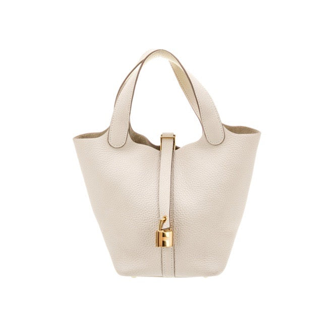 HERMES PICOTIN LOCK 18 PM CRAIE TAURILLON CLEMENCE GOLD HARDWARE