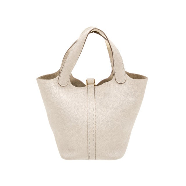 HERMES PICOTIN LOCK 18 PM CRAIE TAURILLON CLEMENCE GOLD HARDWARE