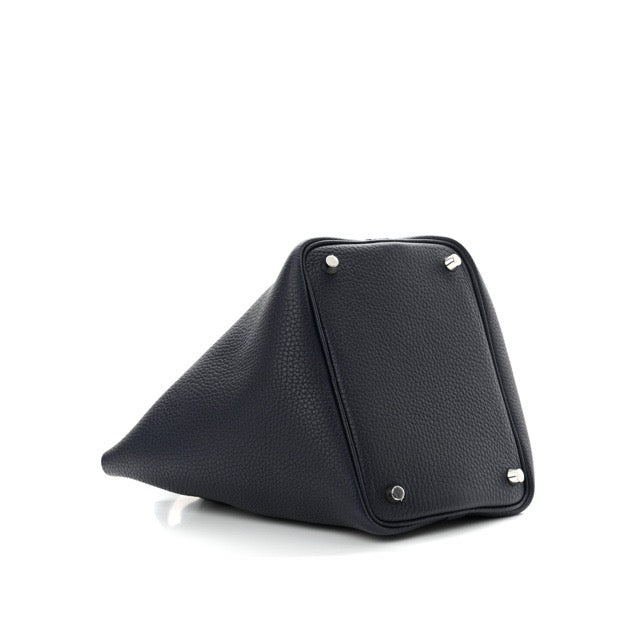 エルメス ピコタンロックPM ブルーニュイ トリヨンクレマンス シルバー金具 HERMES PICOTIN LOCK 18 BLEU NUIT TAURILLON CLEMENCE SILVER HARDWARE【中古】