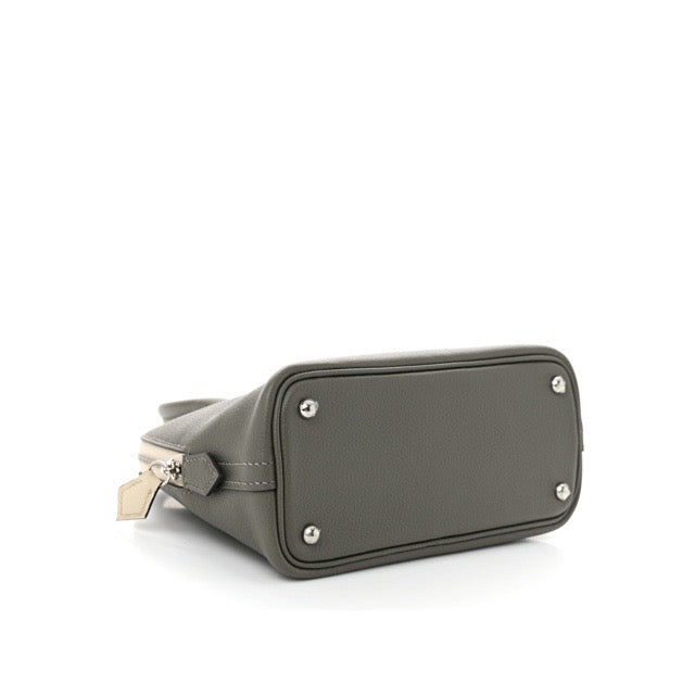 エルメス ミニボリード バイカラー グリメイヤー ベトン エヴァーカラー エバーカラー シルバー金具 ボリードミニ HERMES MINI BOLIDE 1923 GRIS MEYER BETON EVERCOLOR SILVER HARDWARE【中古】