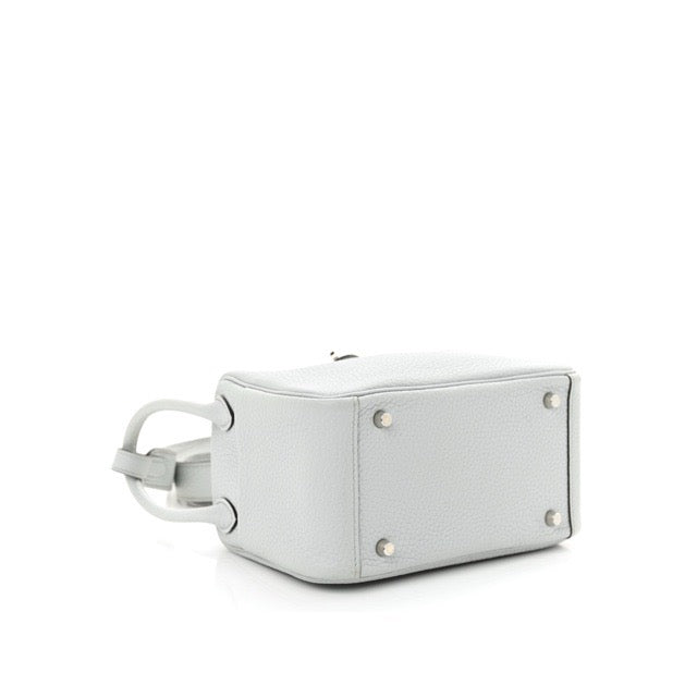エルメス ミニリンディ 20 ブルーペール トリヨンクレマンス シルバー金具 HERMES MINI LINDY 20 BLEU PALE TAURILLON CLEMENCE SILVER HARDWARE【中古】