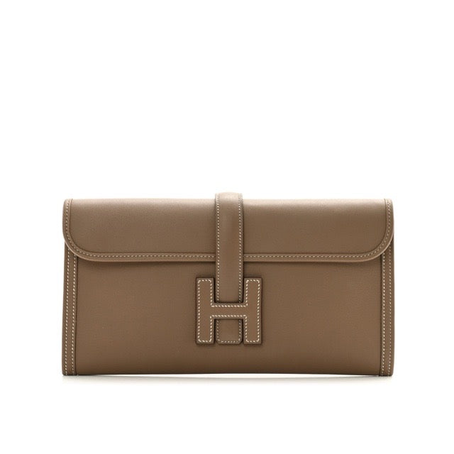 エルメス ジジェエラン 29 クラッチバッグ エトゥープ スイフト HERMES JIJE ELAN 29 CLUTCH BAG ETOUP –  AVENUE TOKYO