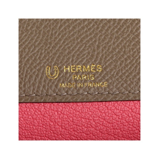HERMES KELLY DEPECHES 25 POUCH CLUTCH BAG SPECIAL ORDER PERSONAL ORDER ETOUPE ROSE AZALEE EPSOM GOLD HARDWARE HSS