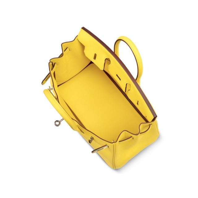 エルメス バーキン25 ジョーヌナプル スイフト シルバー金具 HERMES BIRKIN 25 JAUNE DE NAPLES SWIFT SILVER HARDWARE