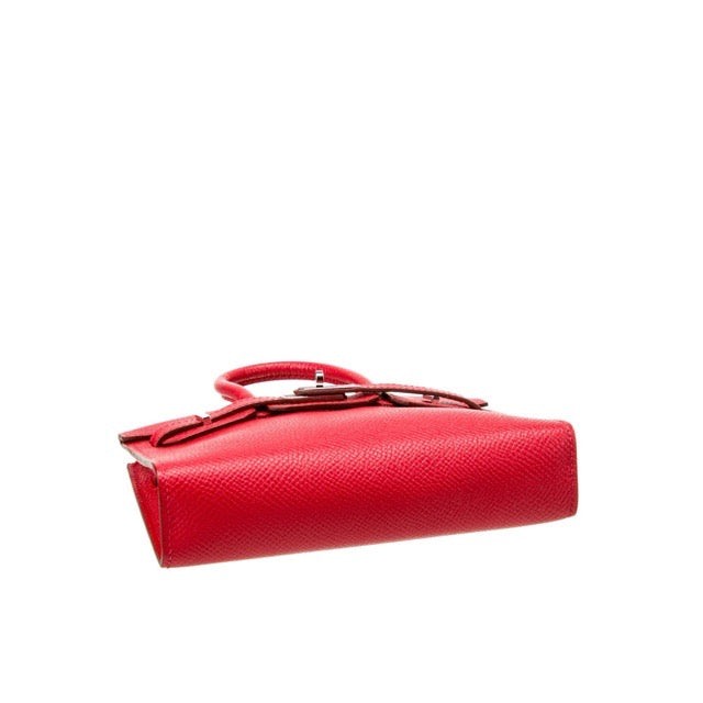 エルメス バーキン 15 タイニーバーキン ミクロ ブーゲンビリア エプソン シルバー金具 HERMES BIRKIN 15 MICRO BOUGAINVILLEA EPSOM SILVER HARDWARE【中古】