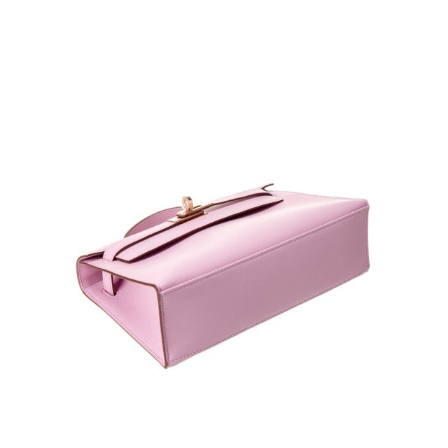 エルメス ポシェットケリー モーヴシルベストル スイフト ローズゴールド金具 ピンクゴールド金具 HERMES KELLY POCHETTE MAUVE SYLVESTRE SWIFT ROSE GOLD PINK GOLD HARDWARE【中古】
