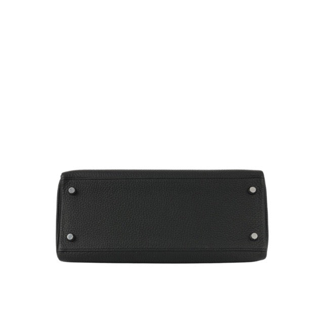 エルメス ケリー２８ 内縫い ブラック トゴ シルバー金具  HERMES KELLY RETOURNE 28 BLACK TOGO SILVER HARDWARE【中古】