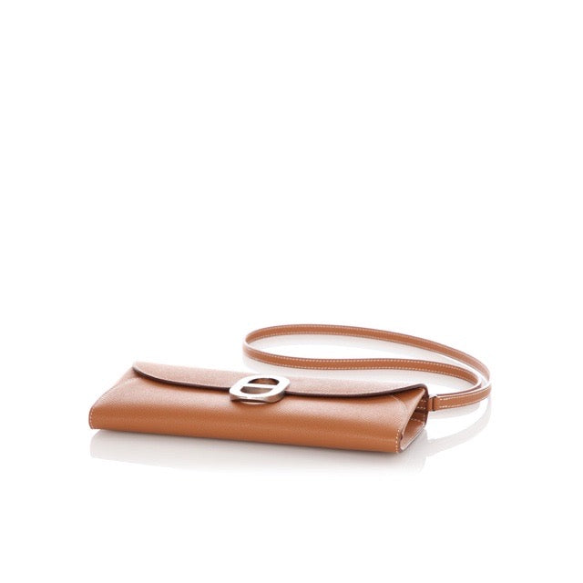 エルメス シェーヌダンクル ウォレットトゥーゴー 長財布 ゴールド エプソン シルバー金具 HERMES CHAINE D'ANCRE WALLET TO GO GOLD EPSOM SILVER HARDWARE
