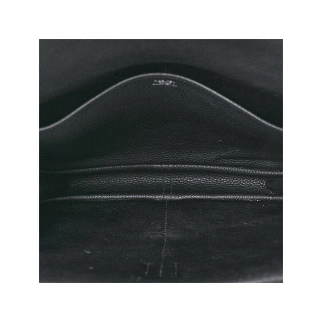 エルメス アルザン 31 ブラック トリヨンクレマンス シルバー金具 HERMES HALZAN 31 GM BLACK TAURILLON CLEMENCE SILVER HARDWARE【中古】