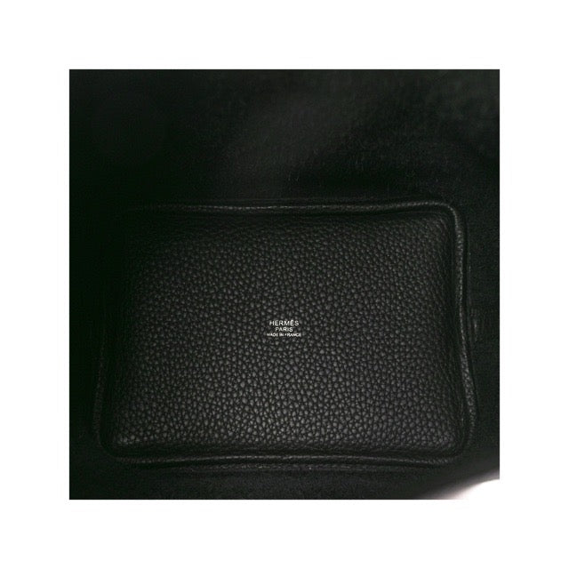エルメス ピコタンロックPM ブラック トリヨンクレマンス シルバー金具 HERMES PICOTIN LOCK 18 BLACK TAURILLON CLEMENCE SILVER HARDWARE【中古】