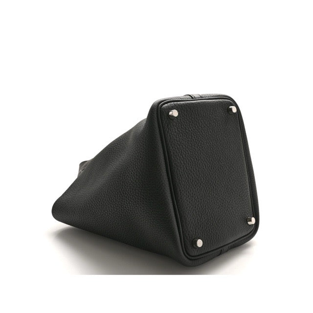 エルメス ピコタンロックPM ブラック トリヨンクレマンス シルバー金具 HERMES PICOTIN LOCK 18 BLACK TAURILLON CLEMENCE SILVER HARDWARE【中古】