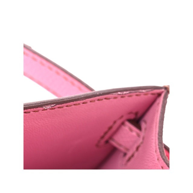 エルメス ミニケリー ケリーミニ２ ミニドゥ 外縫い バブルガムピンク 5P エプソン シルバー金具 HERMES KELLY MINI 2 SELLIER 20 BUBBLEGUM 5P PINK EPSOM SILVER HARDWARE【中古】