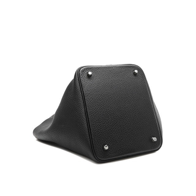 エルメス ピコタンロックMM ブラック トリヨンクレマンス シルバー金具 HERMES PICOTIN LOCK 22 BLACK TAURILLON CLEMENCE SILVER HARDWARE【中古】