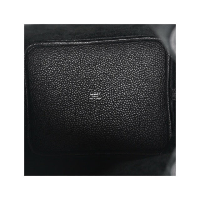 エルメス ピコタンロックMM ブラック トリヨンクレマンス シルバー金具 HERMES PICOTIN LOCK 22 BLACK TAURILLON CLEMENCE SILVER HARDWARE【中古】