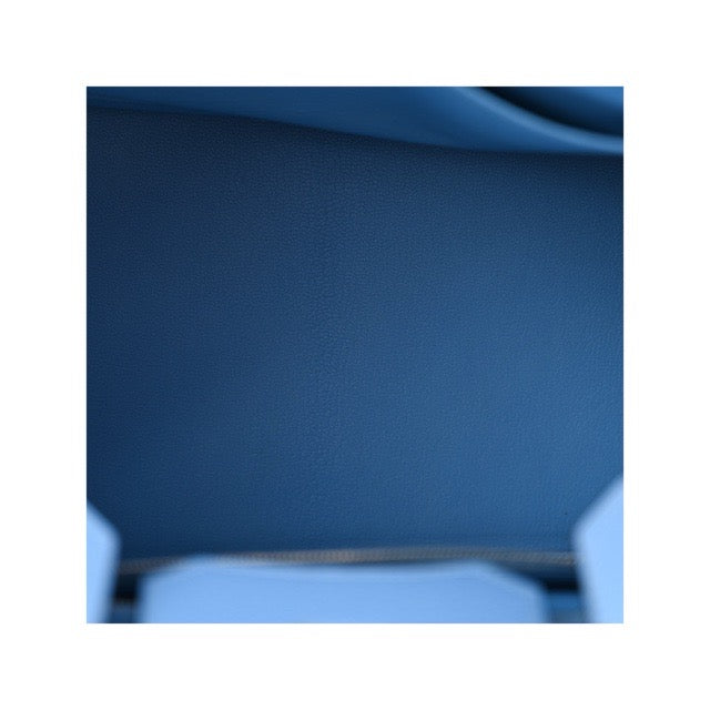 エルメス バーキン３５ ギリーズ ブルーパラダイス トゴ スイフト シルバー金具 HERMES BIRKIN 35 GHILLIES BLEU PARADIS TOGO SWIFT SILVER HARDWARE【中古】