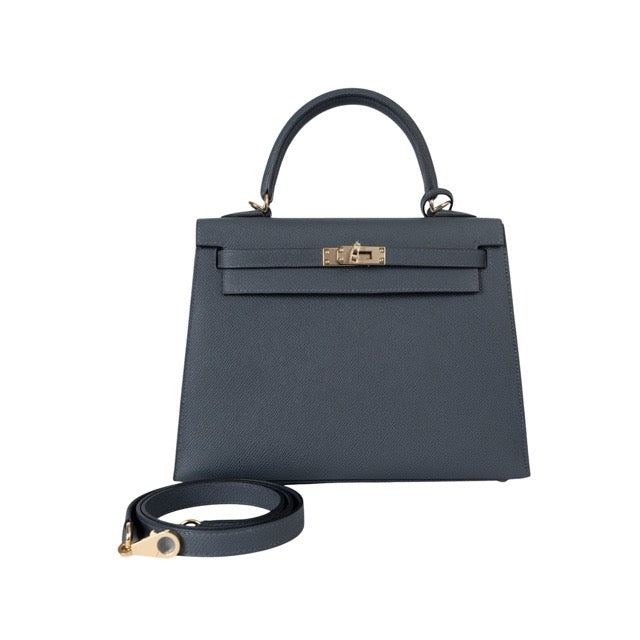 エルメス ケリー25 外縫い グリミスティ エプソン パーマブラス シャンパンゴールド金具 HERMES KELLY SELLIER 25 GRIS MISTY EPSOM PERMABRASS GOLD HARDWARE