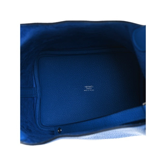 エルメス ピコタンロックPM ブルーフランス トリヨンモーリス シルバー金具 HERMES PICOTIN LOCK 18 BLEU FRANCE TAURILLON MAURICE SILVER HARDWARE【中古】