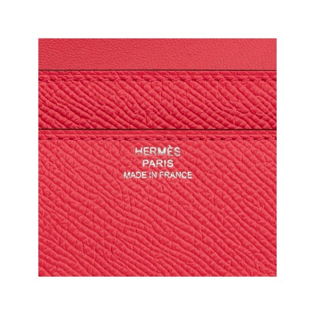 【未使用品】エルメス コンスタンス ロングウォレット 長財布 ローズエクストリーム エプソン シルバー金具 HERMES CONSTANCE LONG WALLET ROSE EXTREME EPSOM SILVER HARDWARE【中古】