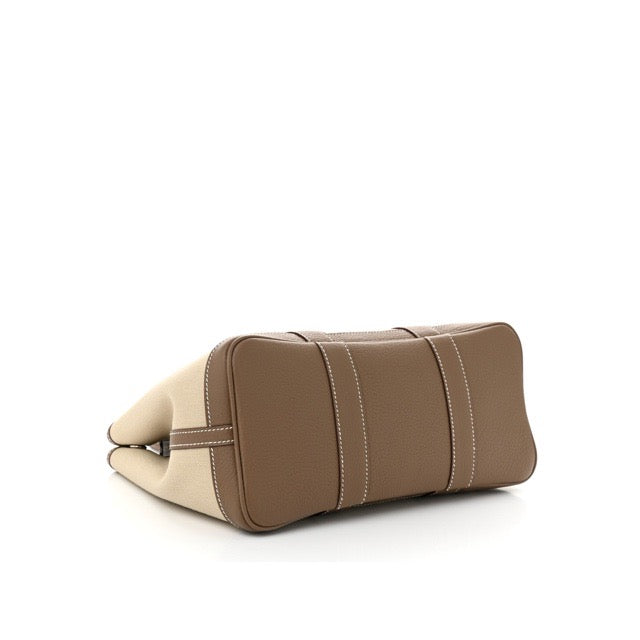 エルメス ガーデンパーティーTPM ベトン エトゥープ トワル ネゴンダ シルバー金具 ガーデンパーティー30 HERMES GARDEN PARTY TPM TOTE BETON ETOUPE TOILE NEGONDA SILVER HARDWARE【中古】
