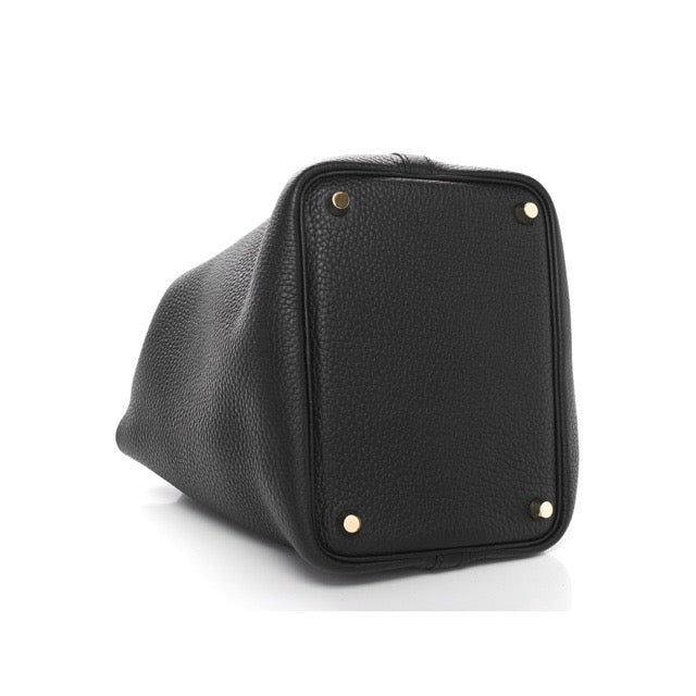 エルメス ピコタンロックPM ブラック トリヨンクレマンス ゴールド金具 HERMES PICOTIN LOCK 18 BLACK TAURILLON CLEMENCE GOLD HARDWARE【中古】