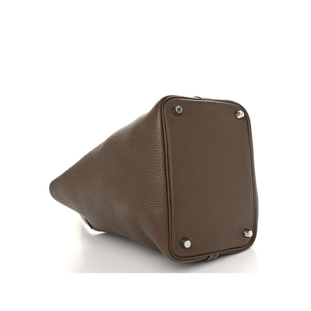 エルメス ピコタンロックPM エトゥープ トリヨンクレマンス シルバー金具 HERMES PICOTIN LOCK 18 ETOUPE TAURILLON CLEMENCE SILVER HARDWARE【中古】