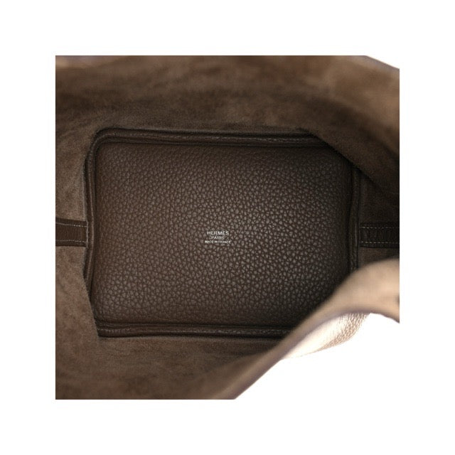 エルメス ピコタンロックPM エトゥープ トリヨンクレマンス シルバー金具 HERMES PICOTIN LOCK 18 ETOUPE TAURILLON CLEMENCE SILVER HARDWARE【中古】