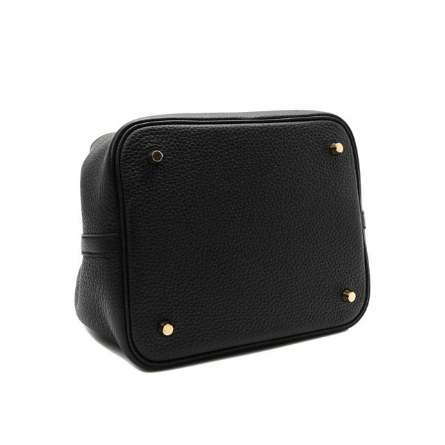 エルメス ピコタンロックMM ブラック トリヨンクレマンス ゴールド金具 HERMES PICOTIN LOCK 22 BLACK TAURILLON CLEMENCE GOLD HARDWARE【中古】