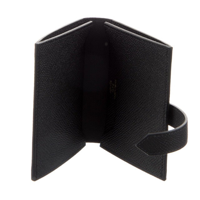 エルメス ベアン カードホルダー ウォレット Noir エプソン ゴールド金具 HERMES BEARN CARD HOLDER WALLET NOIR EPSOM GOLD HARDWARE