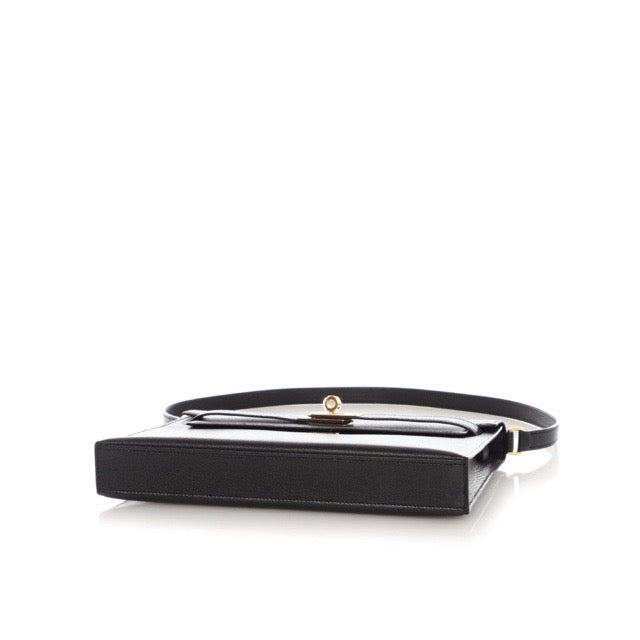 エルメス ケリーエラン ブラック シェーブル シャムキラ ゴールド金具 HERMES KELLY ELAN BLACK CHEVRE CHAMKILA GOLD HARDWARE