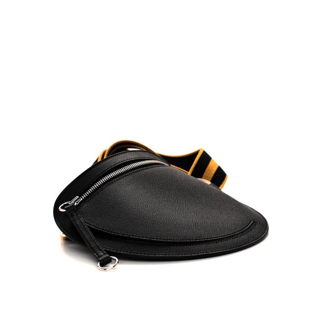 エルメス プティットコース ブラック エプソン シルバー金具 メンズ ショルダーバッグ HERMES PETITE COURSE BAG BLACK EPSOM SILVER HARDWARE