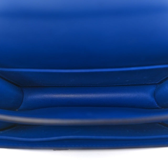 エルメス ミニコンスタンス 18 ブルーフランス エプソン エナメル ブルーサフィール金具 ショルダーバッグ HERMES CONSTANCE 18 BLEU FRANCE EPSOM ENAMEL BLEU SAPHIR HARDWARE【中古】