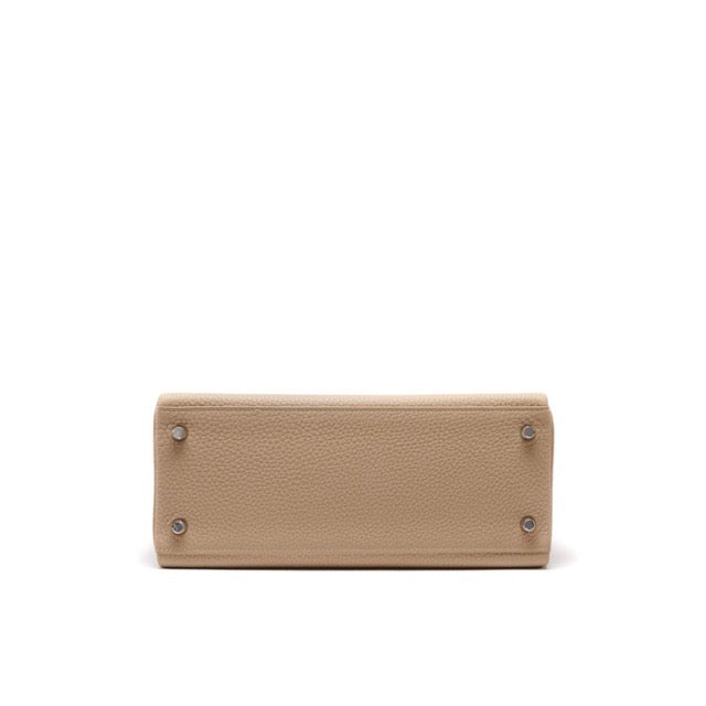 [Used] HERMES KELLY 28 RETOURNE TRENCH TOGO SILVER HARDWARE