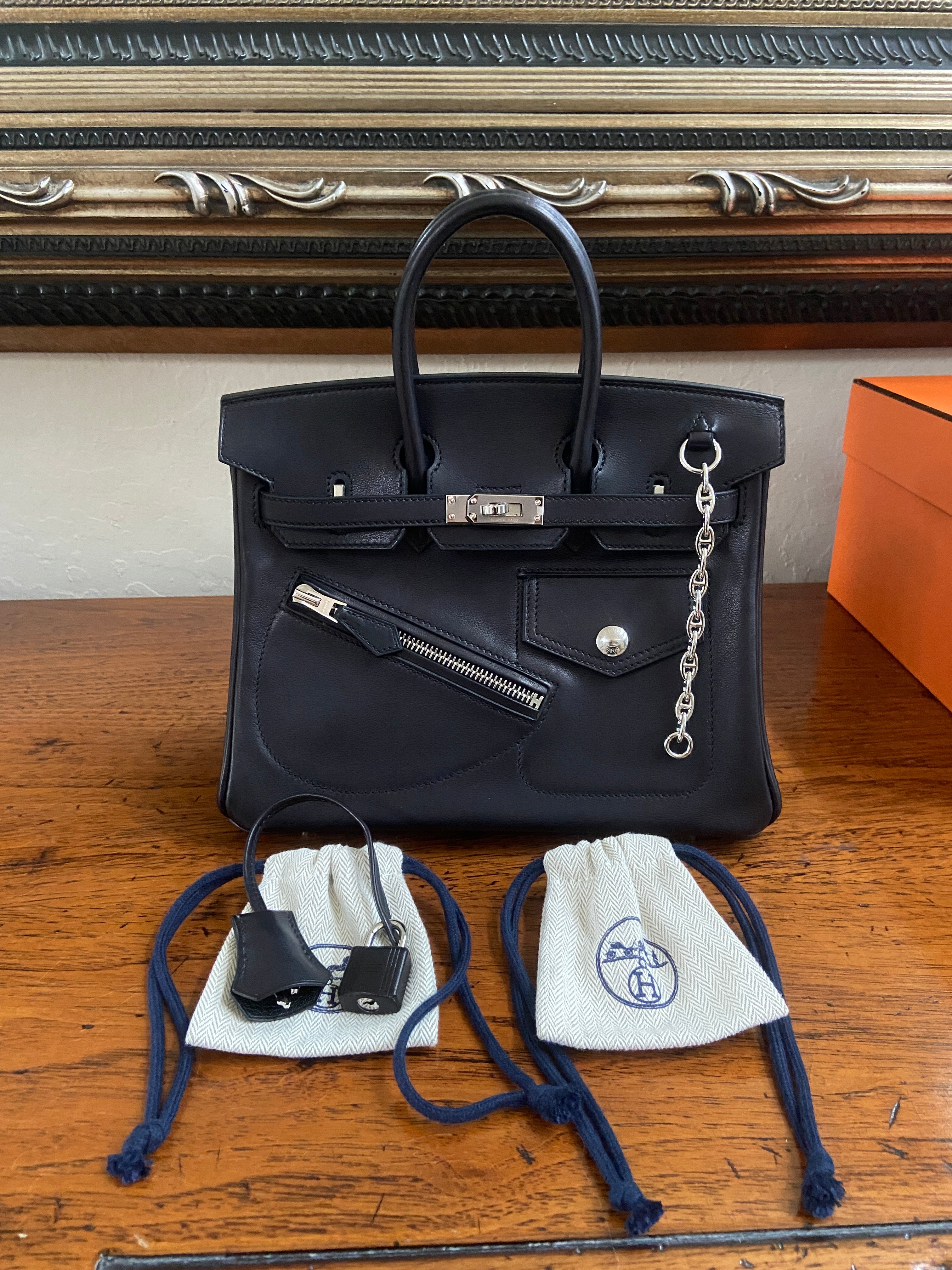 限定品 エルメス バーキンロック 25 HERMES BIRKIN ROCK 25 BLACK  HARDWARE LIMITED EDITION