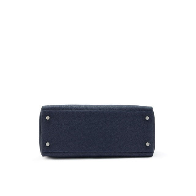 エルメス ケリー28 内縫い ブルーニュイ トゴ シルバー金具 HERMES KELLY RETOURNE 28 BLEU NUIT TOGO SILVER HARDWARE【中古】