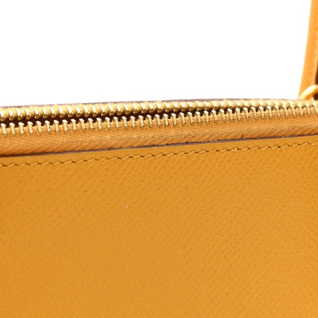 【大変美品】エルメsu ボriド27 ジョーヌuanburu エプソン ゴールド金具 HERMES BOLIDE 27 JAUNE AMBRE 【EPS: GOM GOM