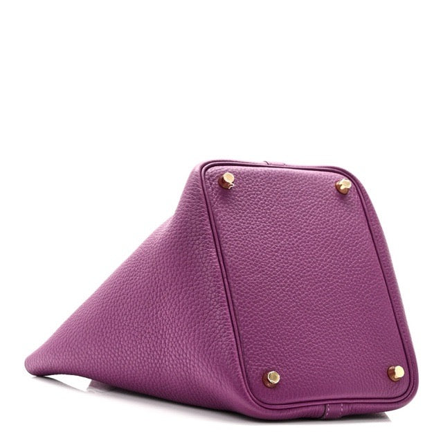 エルメス ピコタンロックPM アネモネ トリヨンクレマンス ゴールド金具 HERMES PICOTIN LOCK 18 ANEMONE TAURILLON CLEMENCE GOLD HARDWARE【中古】